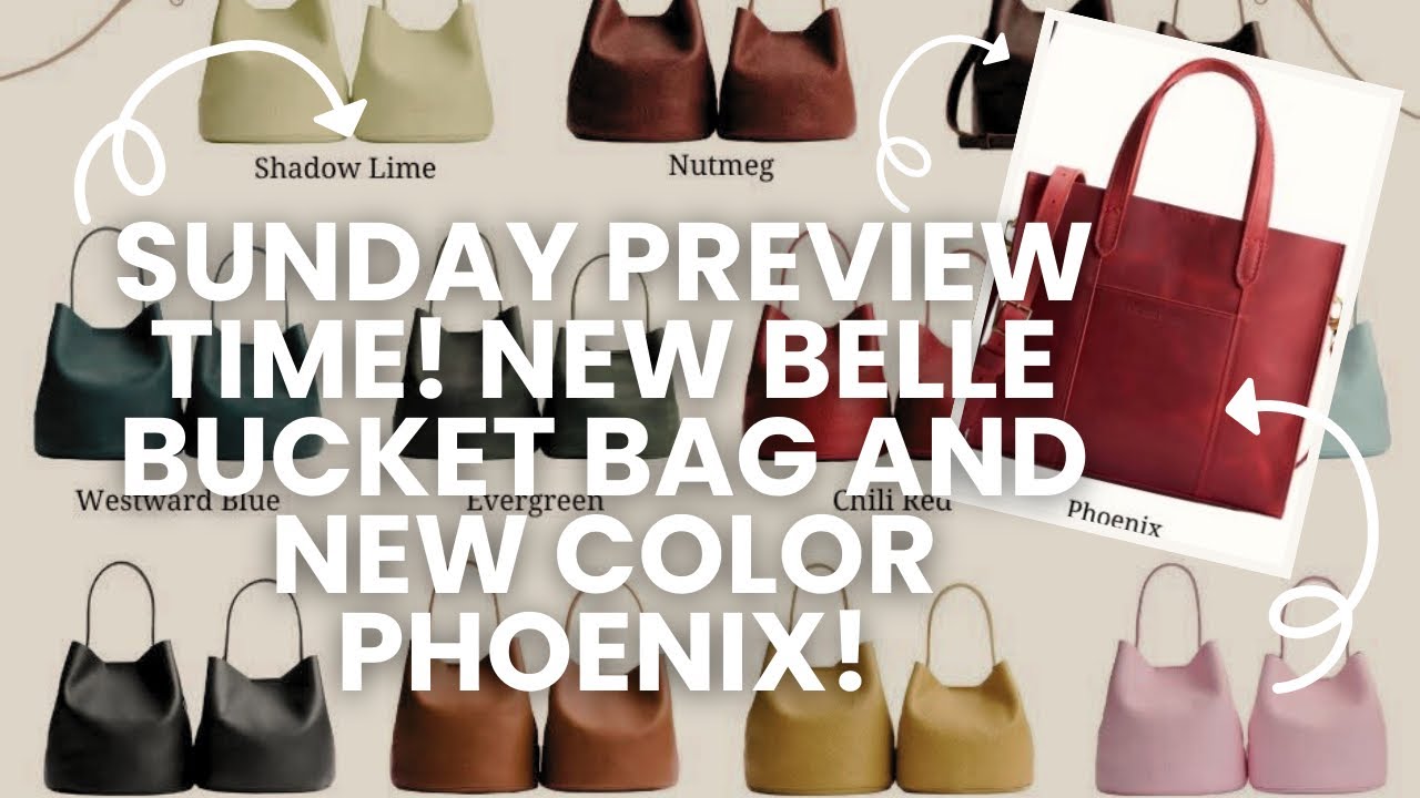 Saturday Preview?! Check out whats coming this week from Portland Leather Goods! NEW Belle Bucket! 