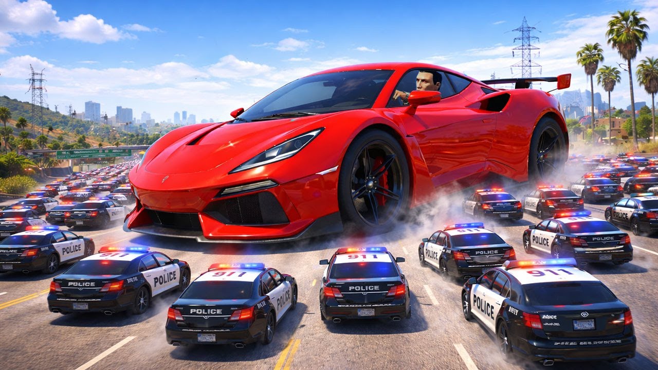 POLICE vs VOLEUR MAIS CHAQUE MINUTE LE VÉHICULE DEVIENT PLUS GRAND