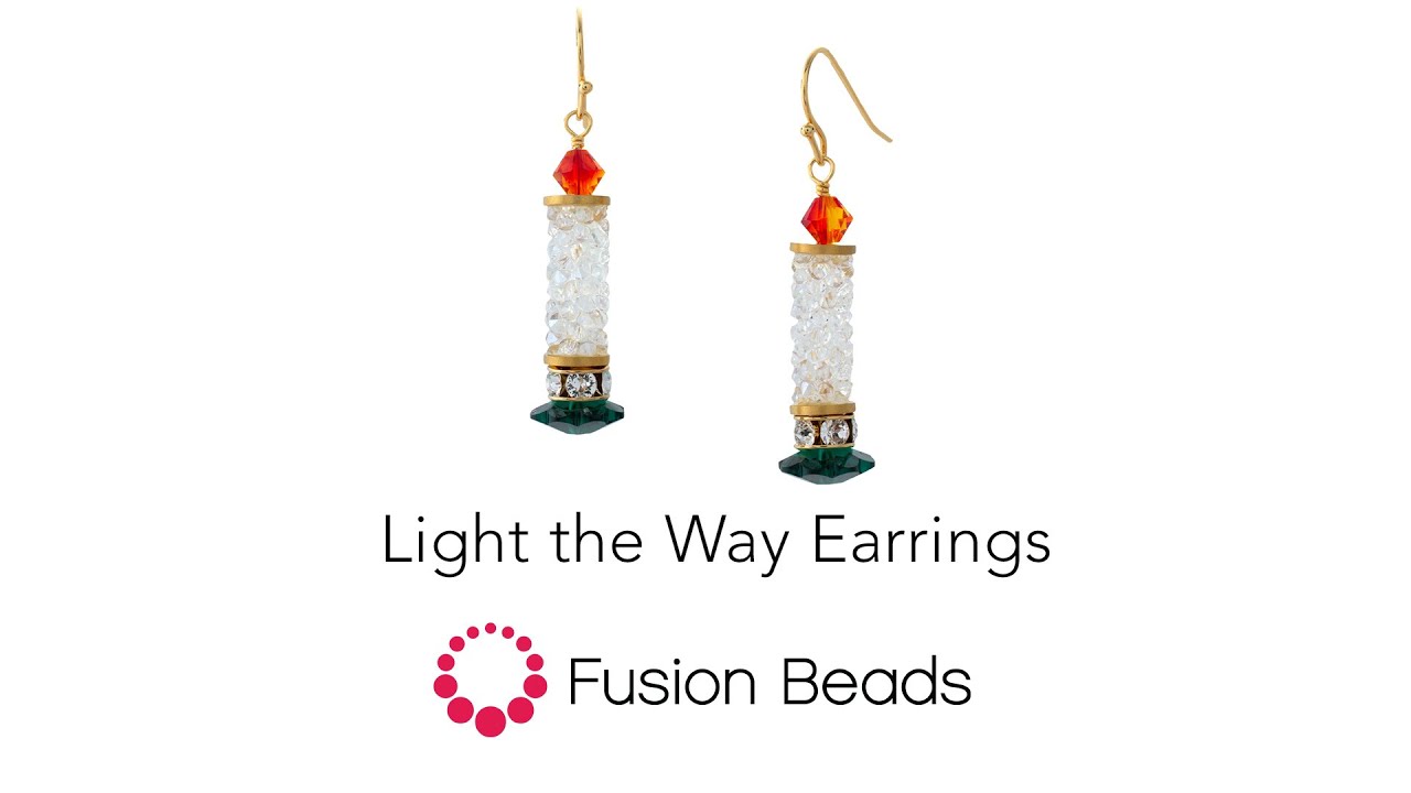 Learn how to create our Light the Way earrings by Fusion Beads