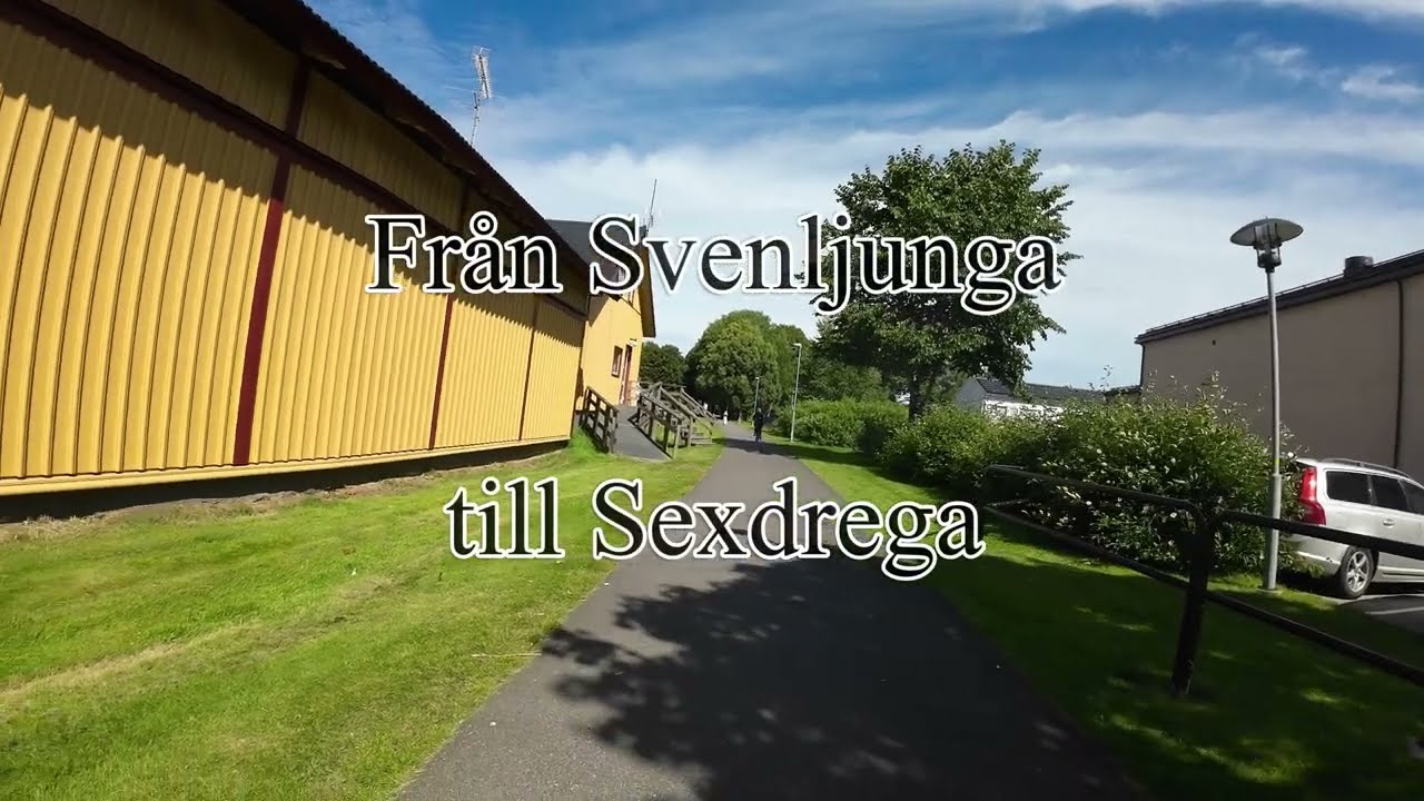 Kindsbanan - med cykel på banvallen från Svenljunga - Till Sexdrega