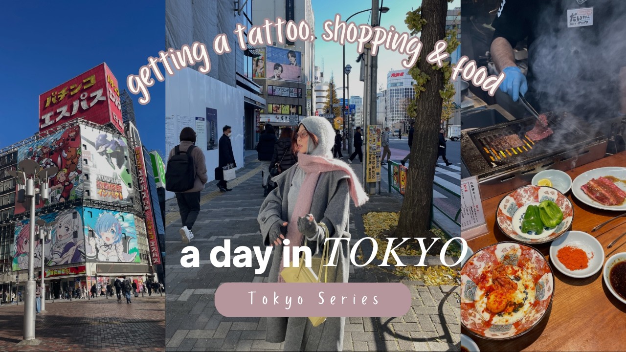 Tokyo series pt2 | getting a tattoo in tokyo, vintage shopping, yakiniku & hidden gem cocktail bar
