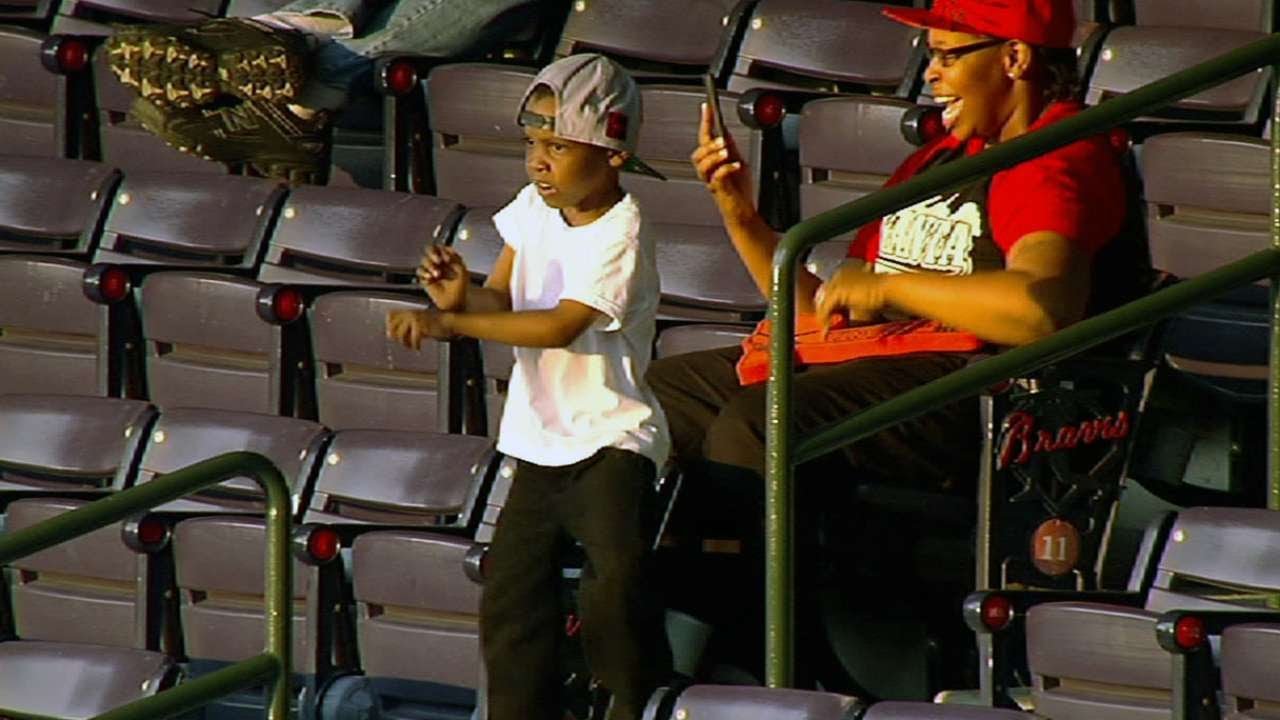 A young Braves fan shows off his best 'Gangnam Style'