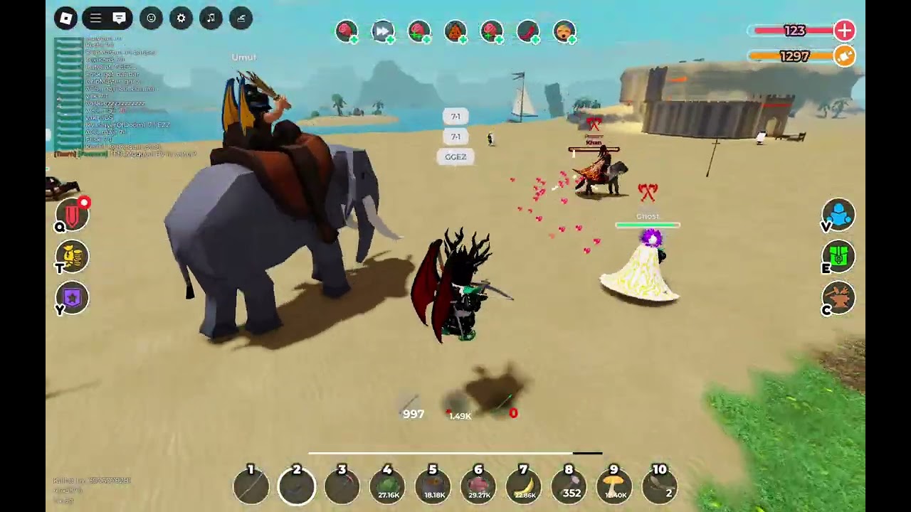 TGF vs 7 clan. ( War The Survival Game)