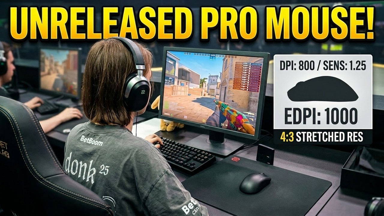 donk CS2 Pro Warmup Pov &ndash;  NEW MOUSE 2026
