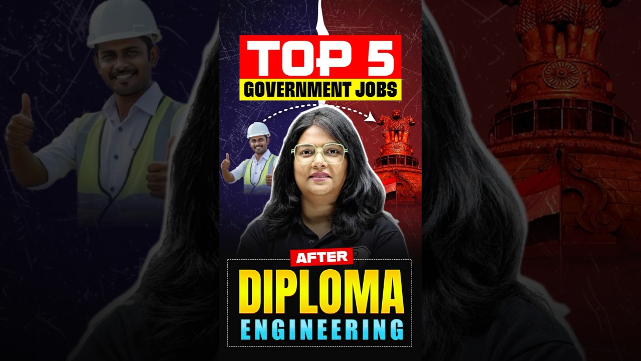 Top 5 Government Jobs After Diploma/Engineering l #engineerswallah #governmentjobs #physicswallah