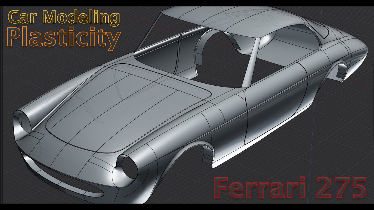 Plasticity 3D Tutorial | Ferrari 275 Pininfarina Concept | Surface Modeling  (Quicktip24)