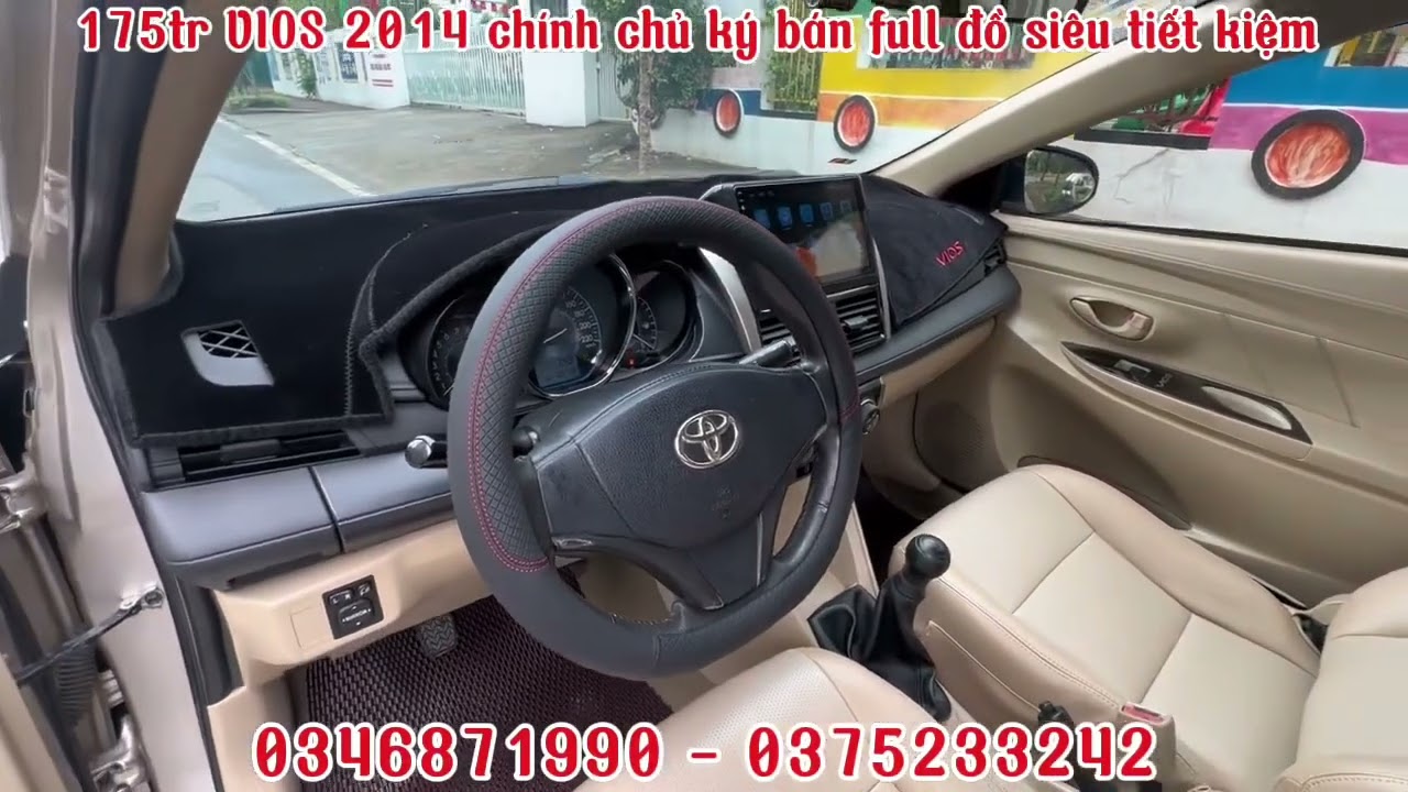 175tr Vios 2014 chính chủ kí bán full đồ chơi siêu tiết kiệm alo 0346871990
