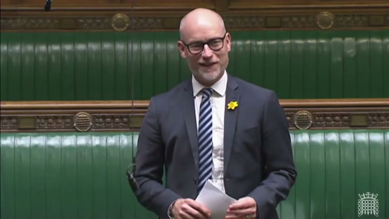 Stephen Kinnock MP for Aberavon speaks in Saint David's Day Welsh Affairs Debate