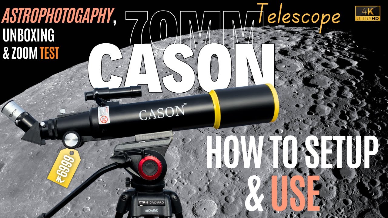 Телескоп-рефрактор CASON F50070 70 мм 150-кратного увеличения — как пользоваться/настраивать | Ра...