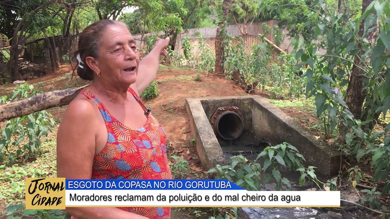 JANAÚBA: ESGOTO CAINDO NO RIO GORUTUBA
