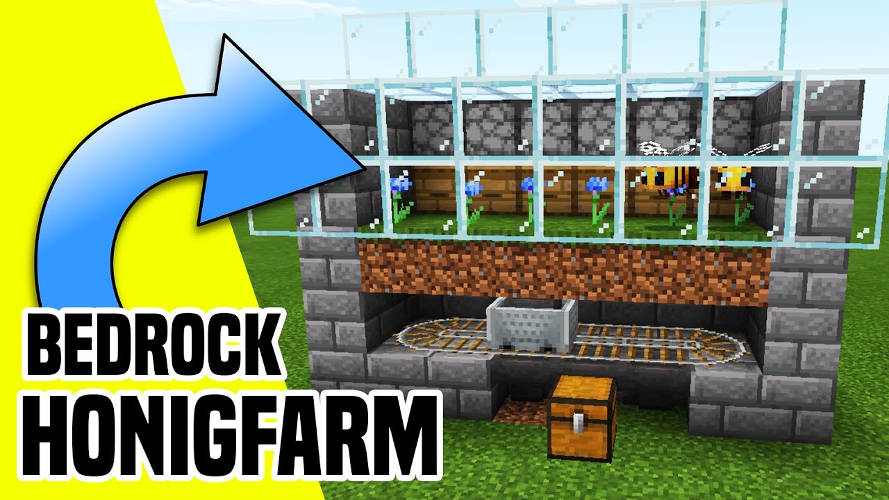 Minecraft Bedrock Honig Farm | easy Honigwaben und Honig farmen