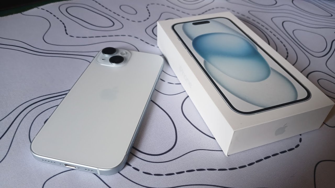 Iphone 15 azul unboxing 