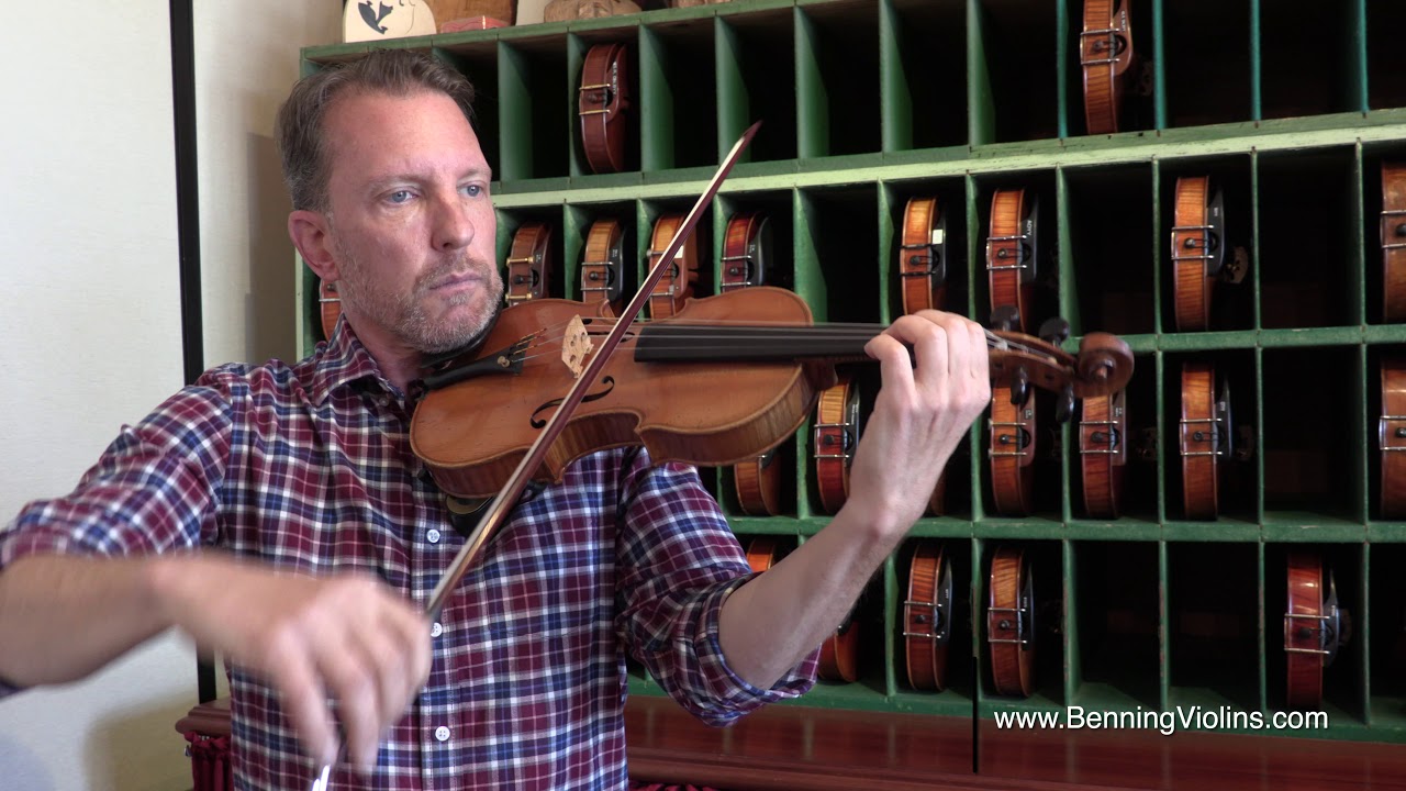 Fine Violin Crafted by French Violinmaker J. B. Collin-Mézin in 1883