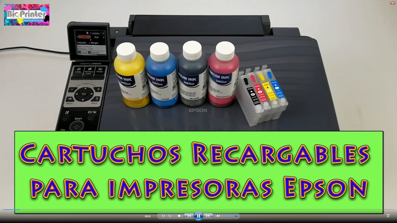CARTUCHOS RECARGABLES IMPRESORA EPSON DX8400