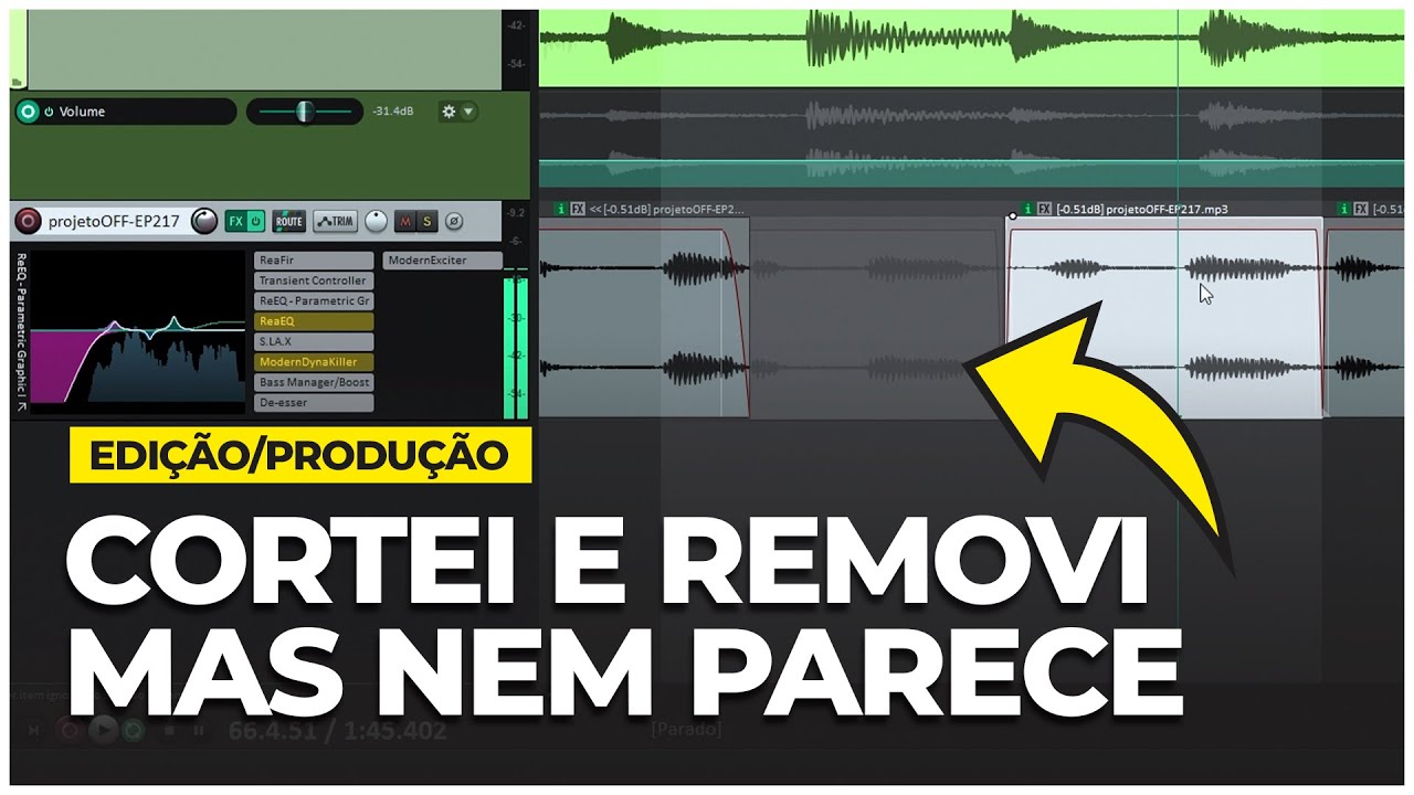 CORTAR/SEPARAR PALAVRAS ou TRECHOS | Editar no Reaper