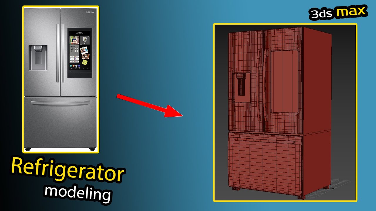Refrigerator modeling in 3dsmax