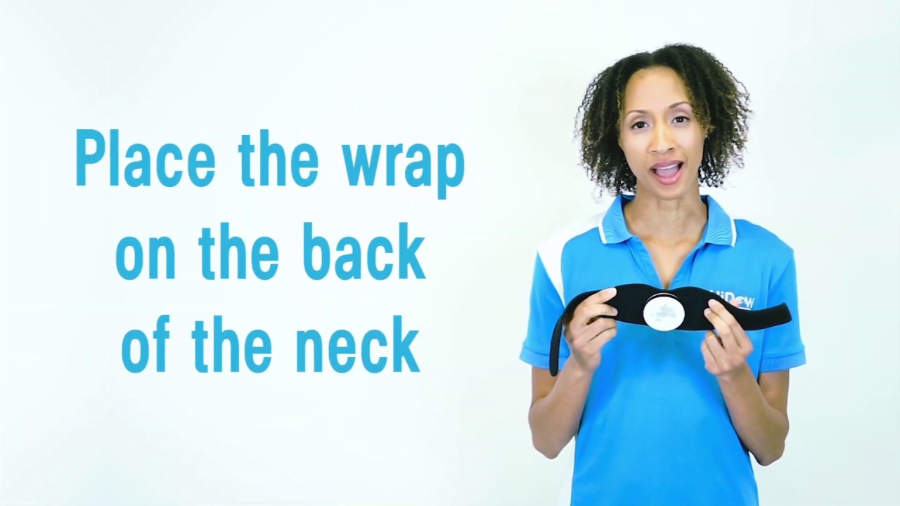 How To Use Your HiDow Neck Wrap With A Wireless TENS / EMS Device