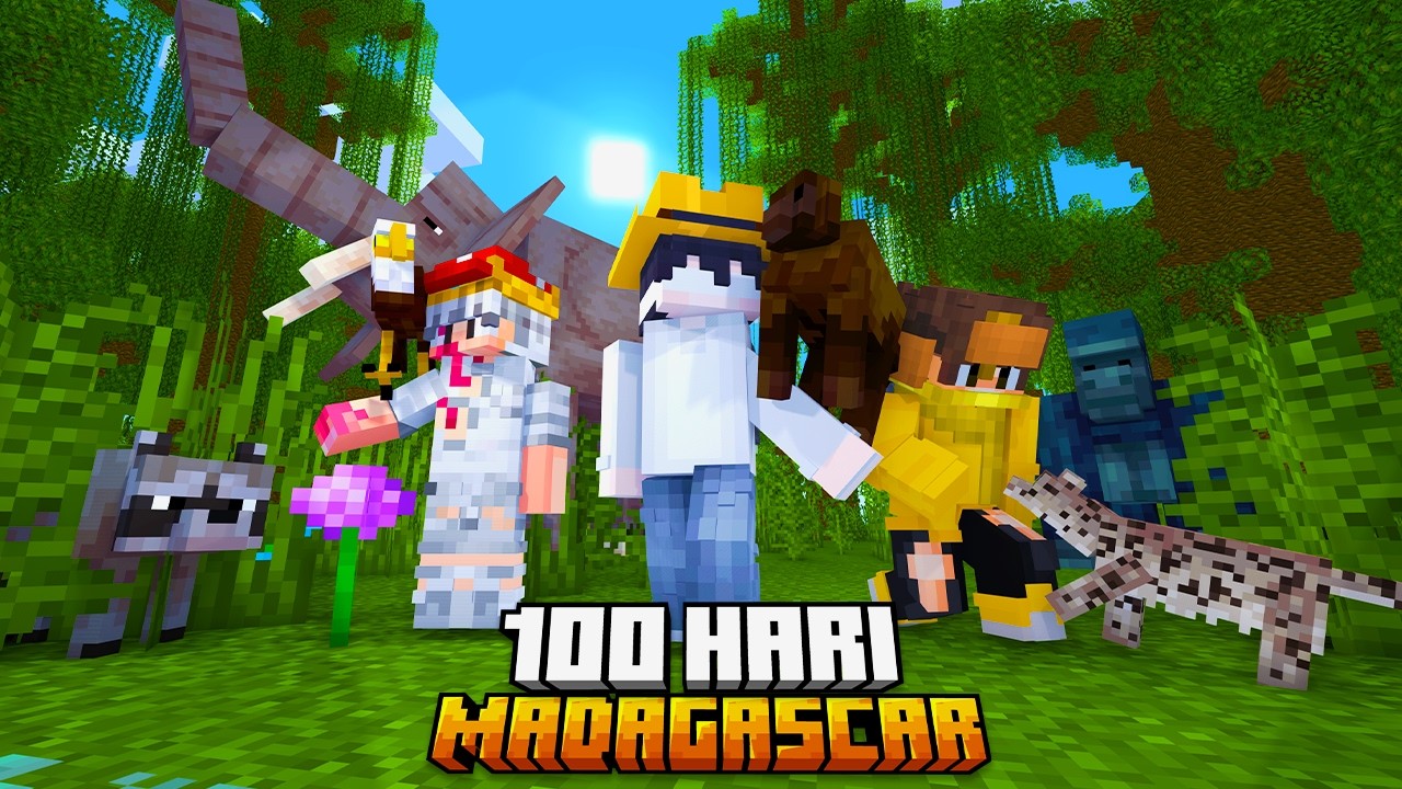 100 Hari di Minecraft Madagascar  ft FIFINE AmpliGame D6
