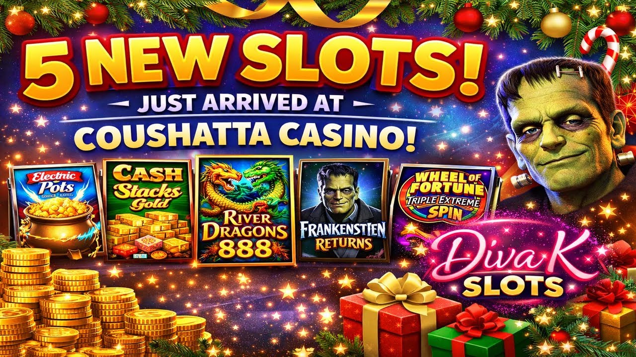 Wrapping Up 2025 With 5 Brand New Slots at Coushatta 🎄