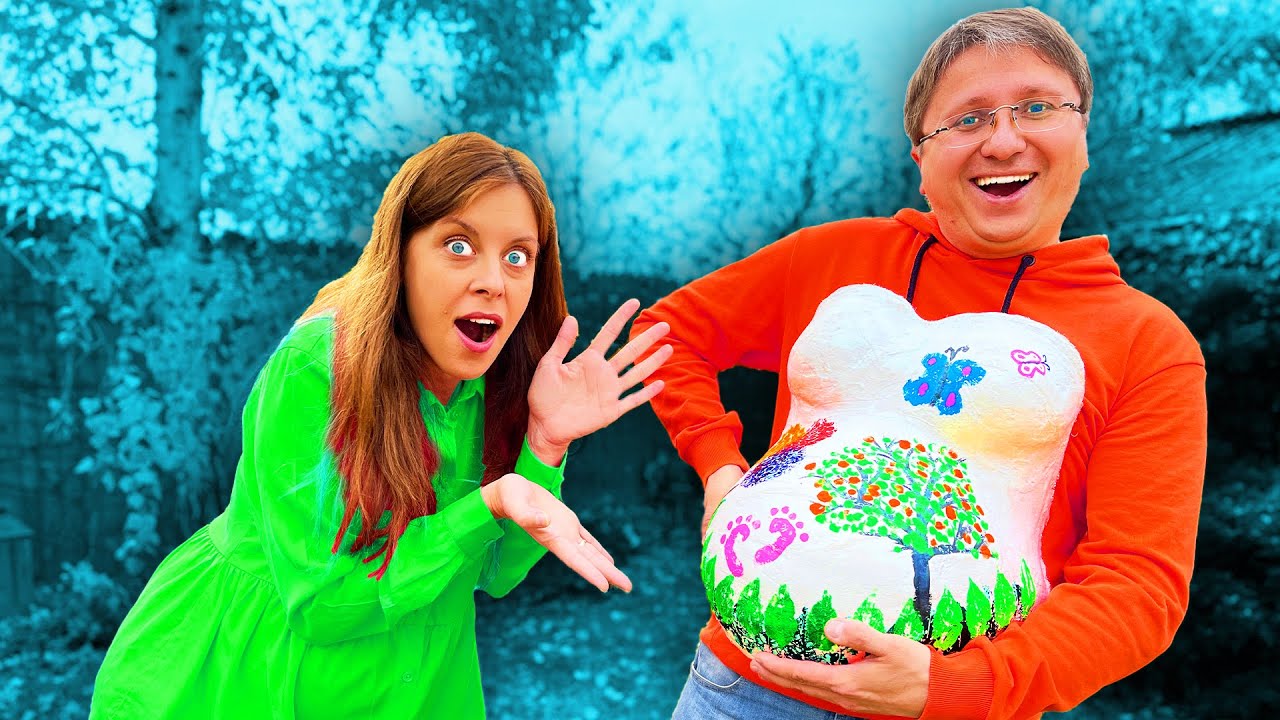 🎨 am DESENAT pe GHIPSUL de pe BURTICĂ 🤰 8 luni de SARCINĂ 🖌️ BELLY CAST PAINT