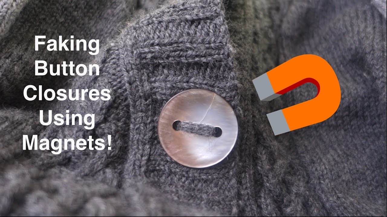 Button Closures Using Magnets
