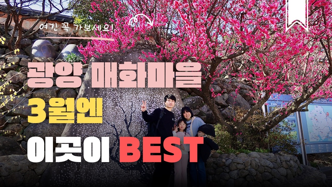 매화 미쳤다…🌸 광양 매화마을 다녀온 날 | 가족 브이로그
