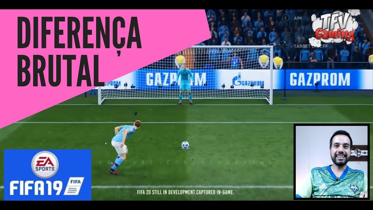 PES 2020 vs FIFA 19 - Pênaltis do FIFA traz De Bruyne mongol / PES 20 manda bem.