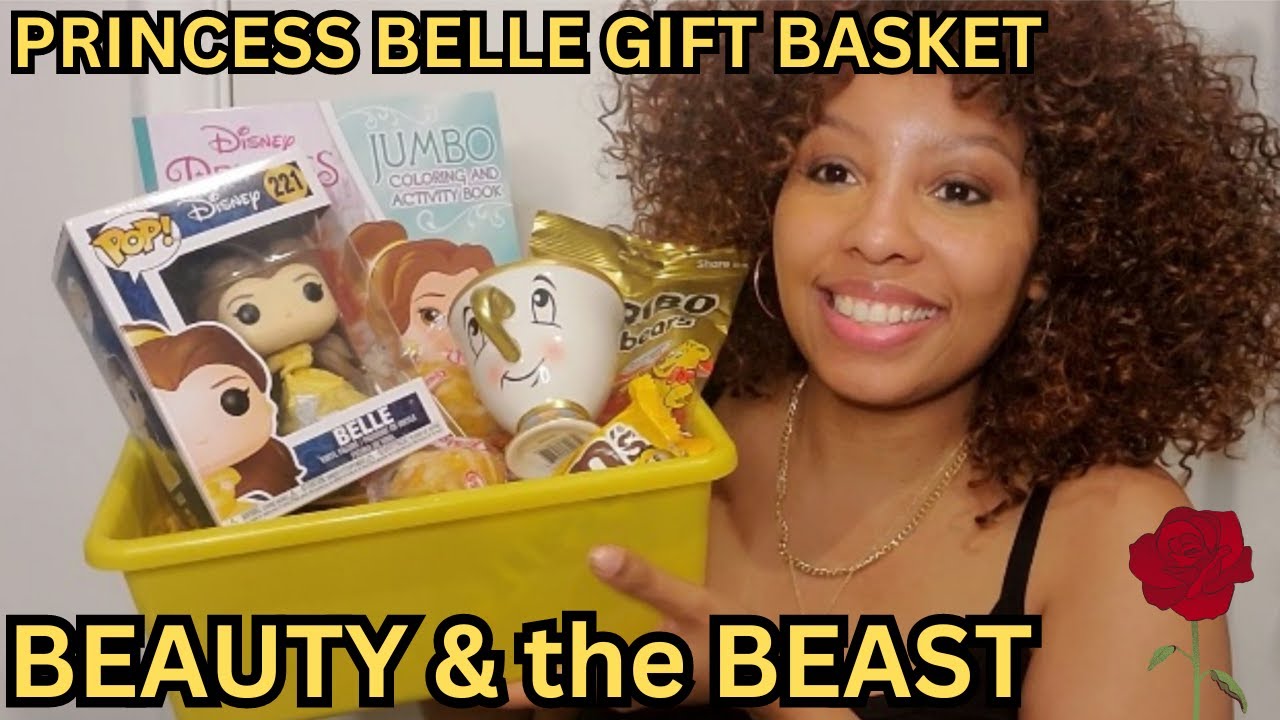 Beauty and the Beast Gift Basket | Princess Belle Disney Gift Basket Idea