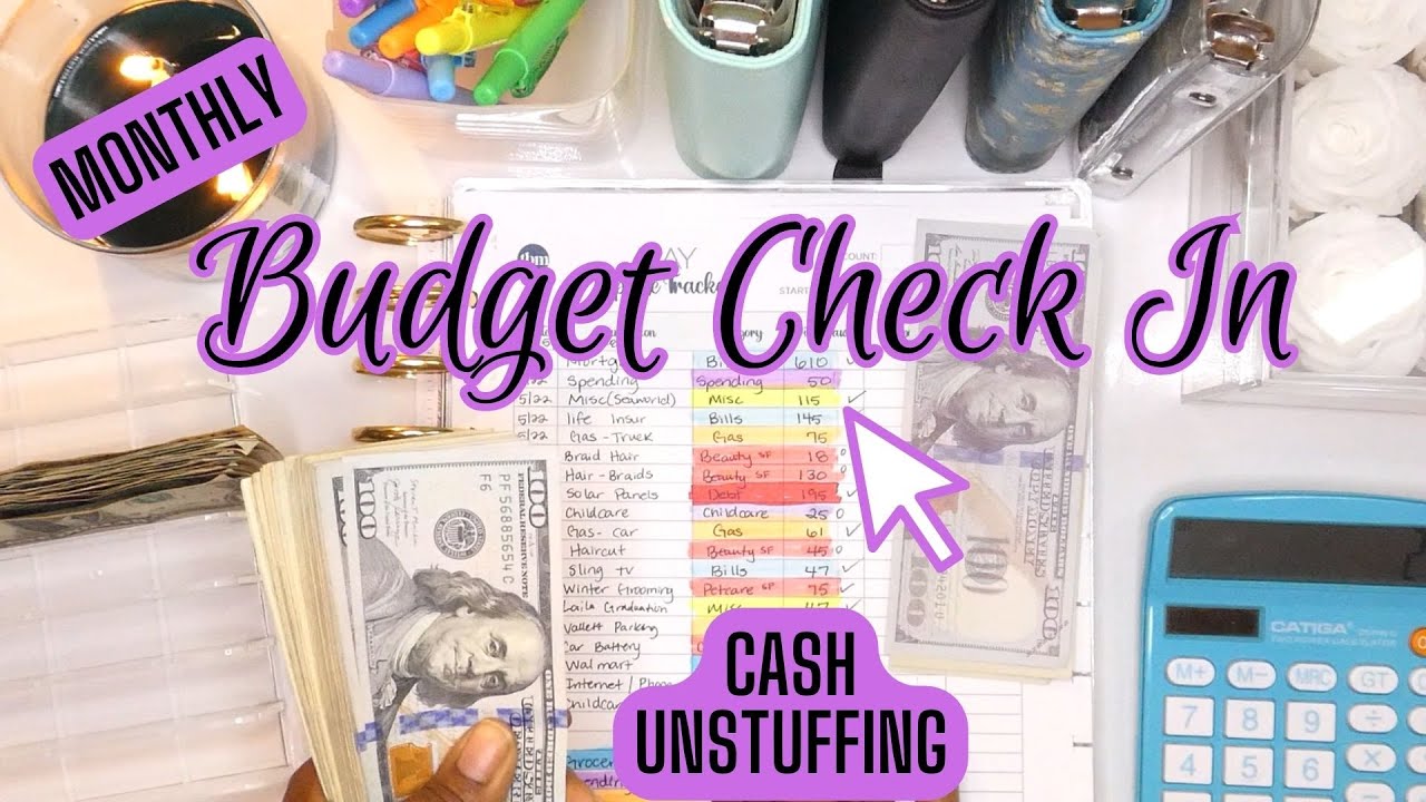 Monthly Budget Check In 2023 | Tracked Expenses | Cash Unstuffing To Pay Off Credit Balance!!