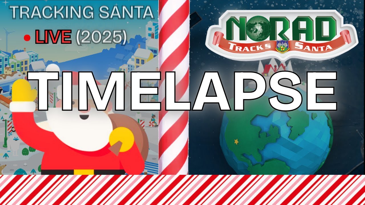 STB: Tracking Santa Live 2025 Timelapse