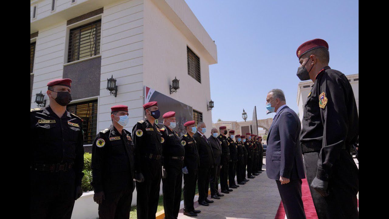القائد العام للقوات المسلحة السيد مصطفى الكاظمي يزور مقر جهاز مكافحة الإرهاب