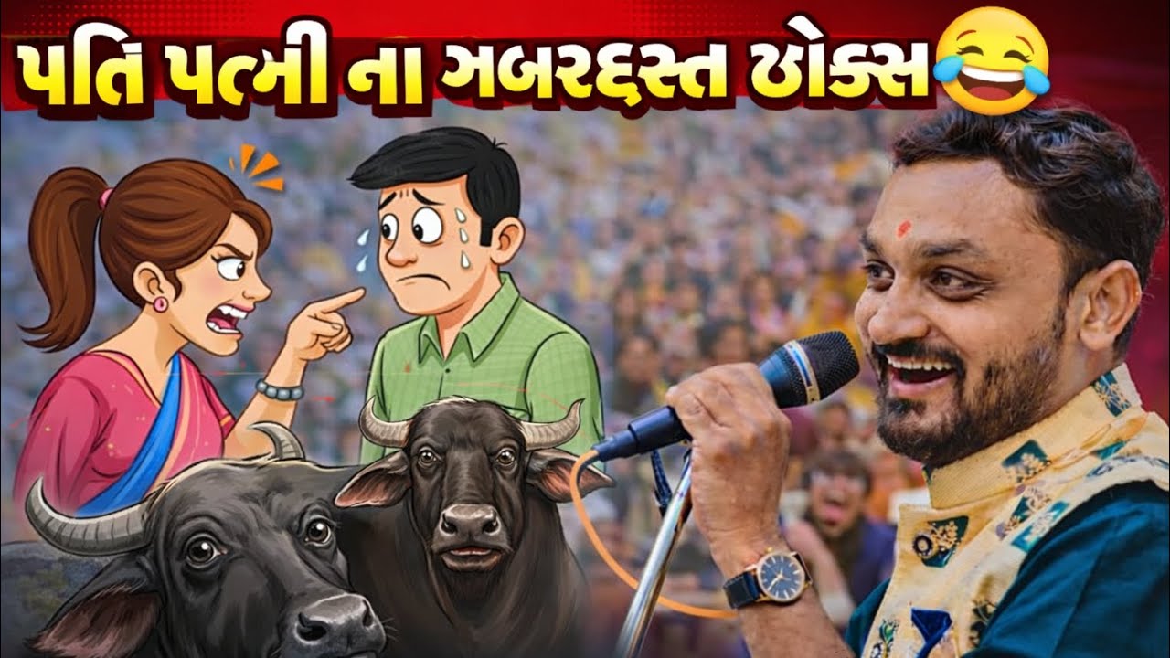 પતિ પત્ની ના જબરદસ્ત જોક્સ 😂 | Hitesh Antala Comedy | Gujarati Funny Jokes
