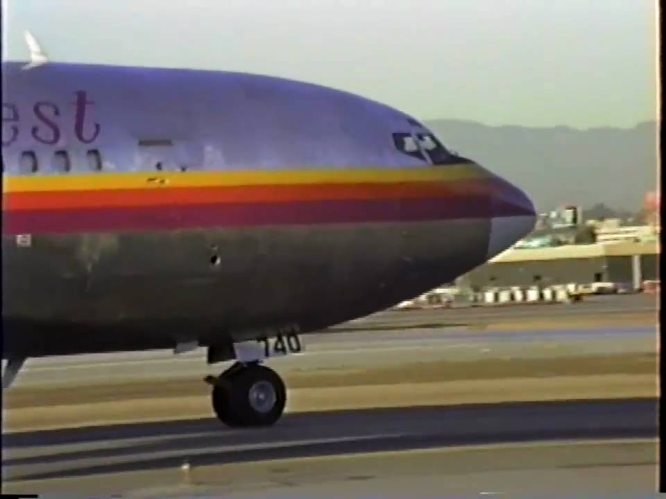 Florida West Boeing 707-351C Departing LAX