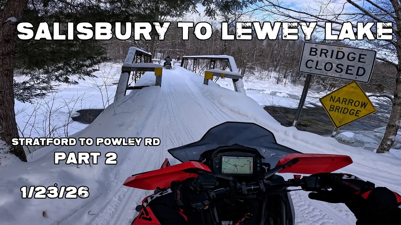 Snowmobiling in Salisbury NY - EPIC RIDE - 1/23/26 -  Part 2 - Stratford to Powley Rd