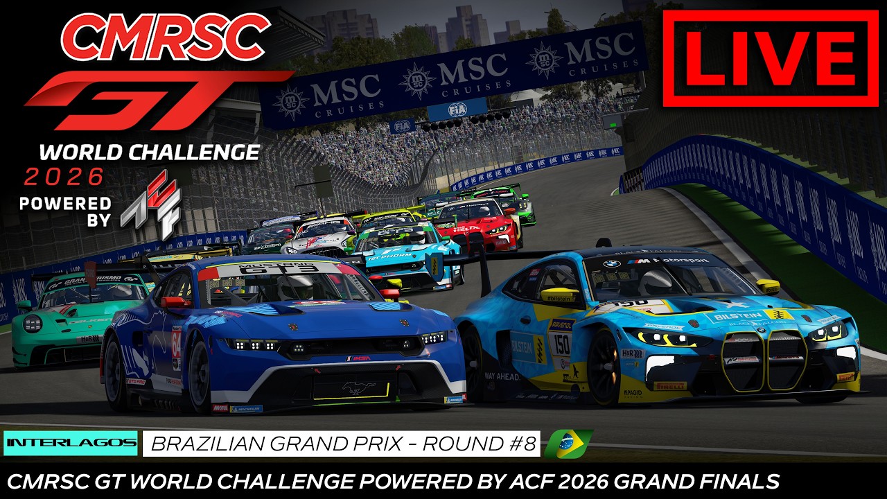 Live l Round 8 l Brazilian Grand Prix l CMRSC GT World Challenge Powered by ACF Finale