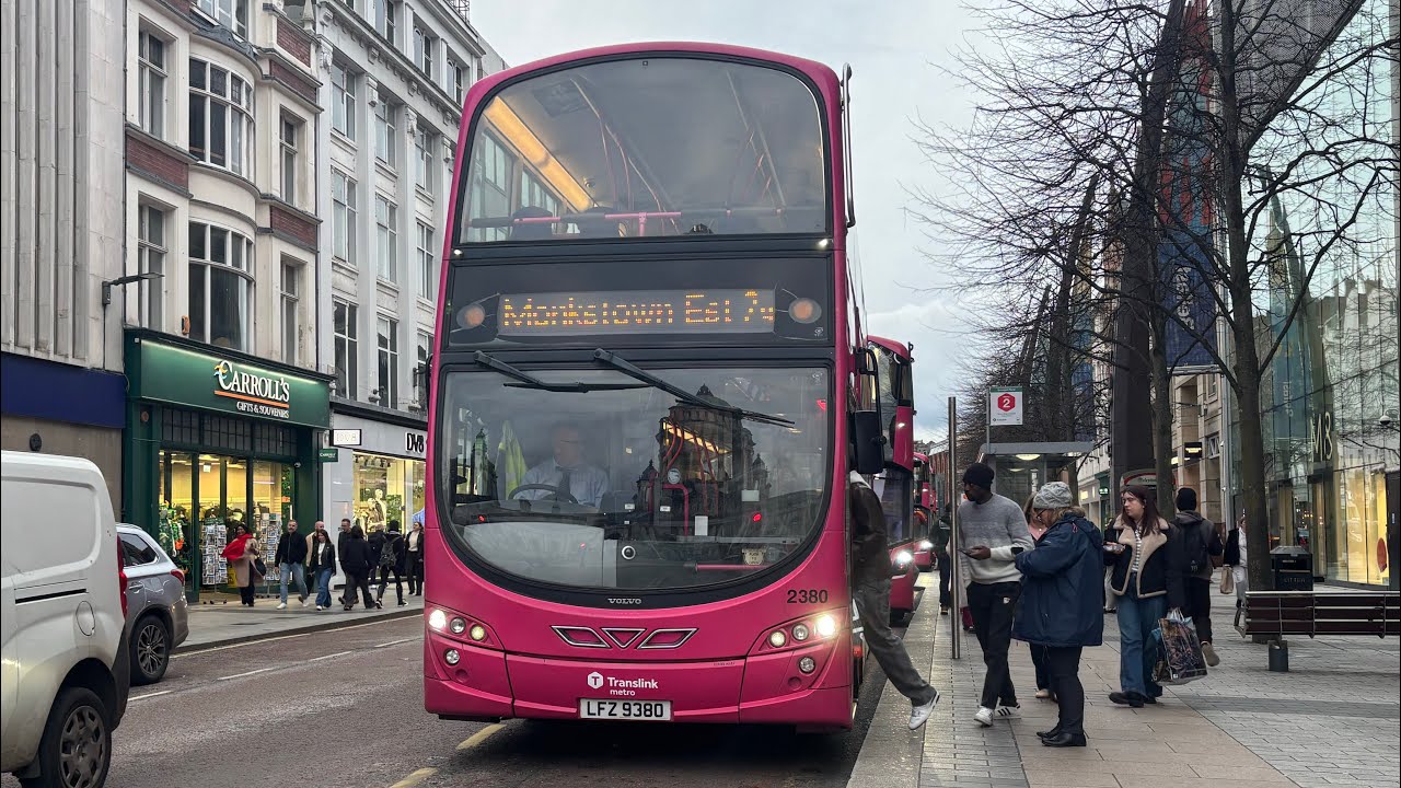 Ride on Translink Metro 2380 (LFZ 9380) 2g Monkstown Estate 