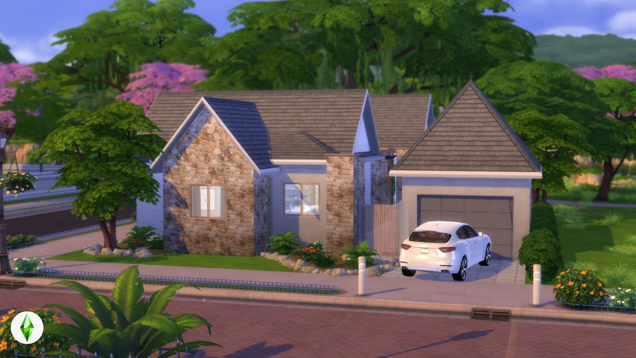 Building a house inspired by a workplace | The Sims 4