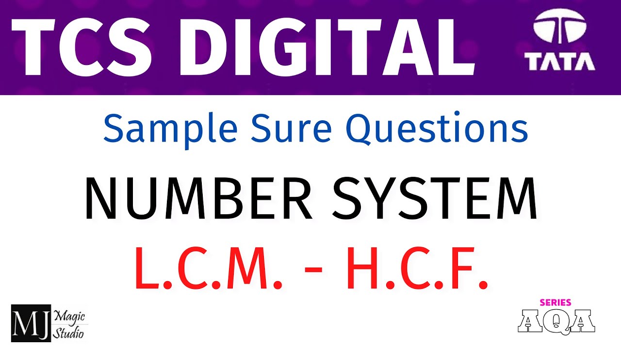 TCS NQT HIRING 2025/26 - Aptitude Questions and Answers - HCF LCM - MUST DO - Dont Miss - By MJ