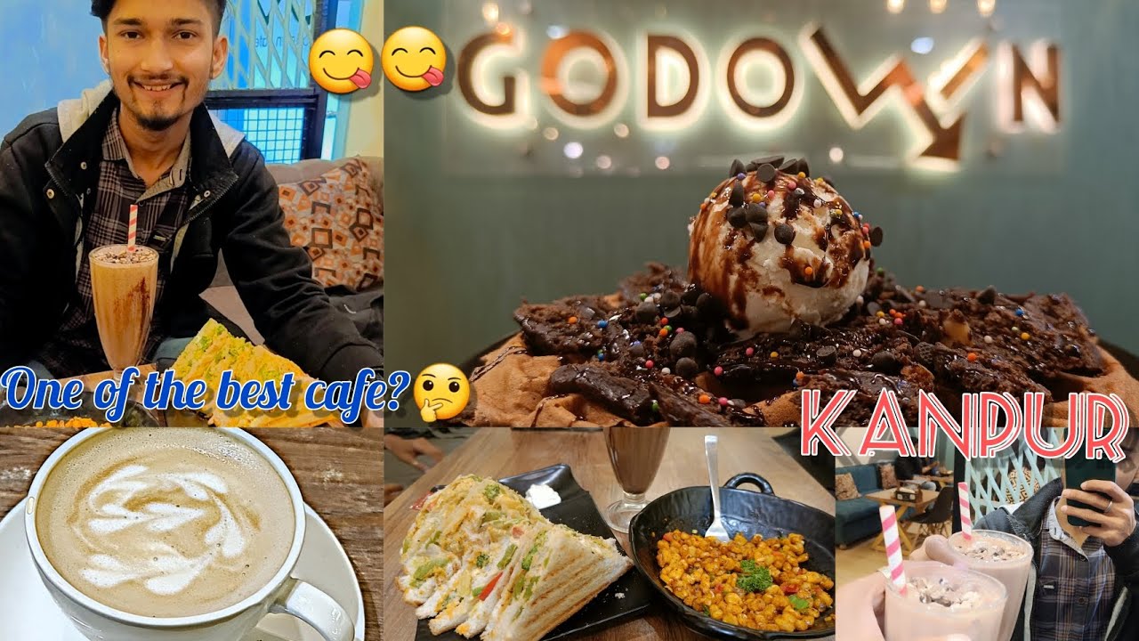 KANPUR'S BEST CAFE? || GODOWN CAFE REVIEW || FOOD😋 || AMBIENCE🤩 || #food #cafe #kanpur #kanpurfood