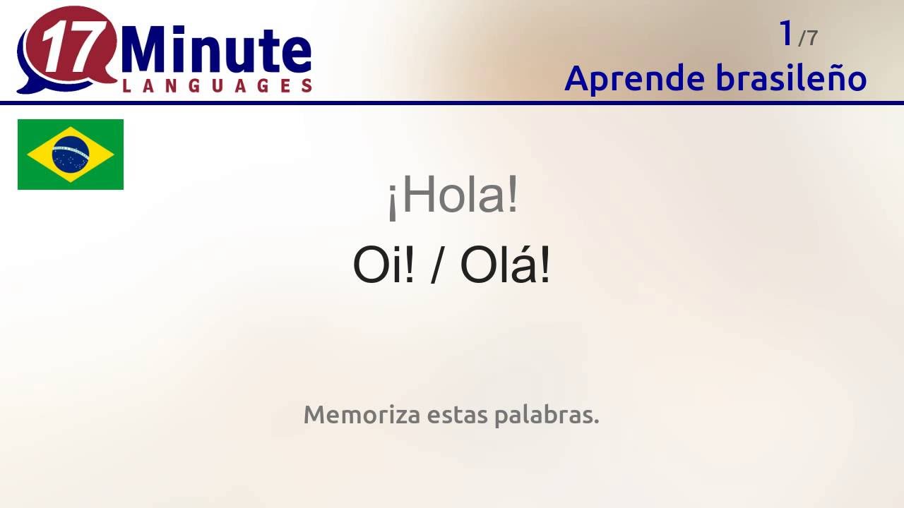 Aprende brasileño de forma gratuita con nuestro nuevo formato en vídeo.