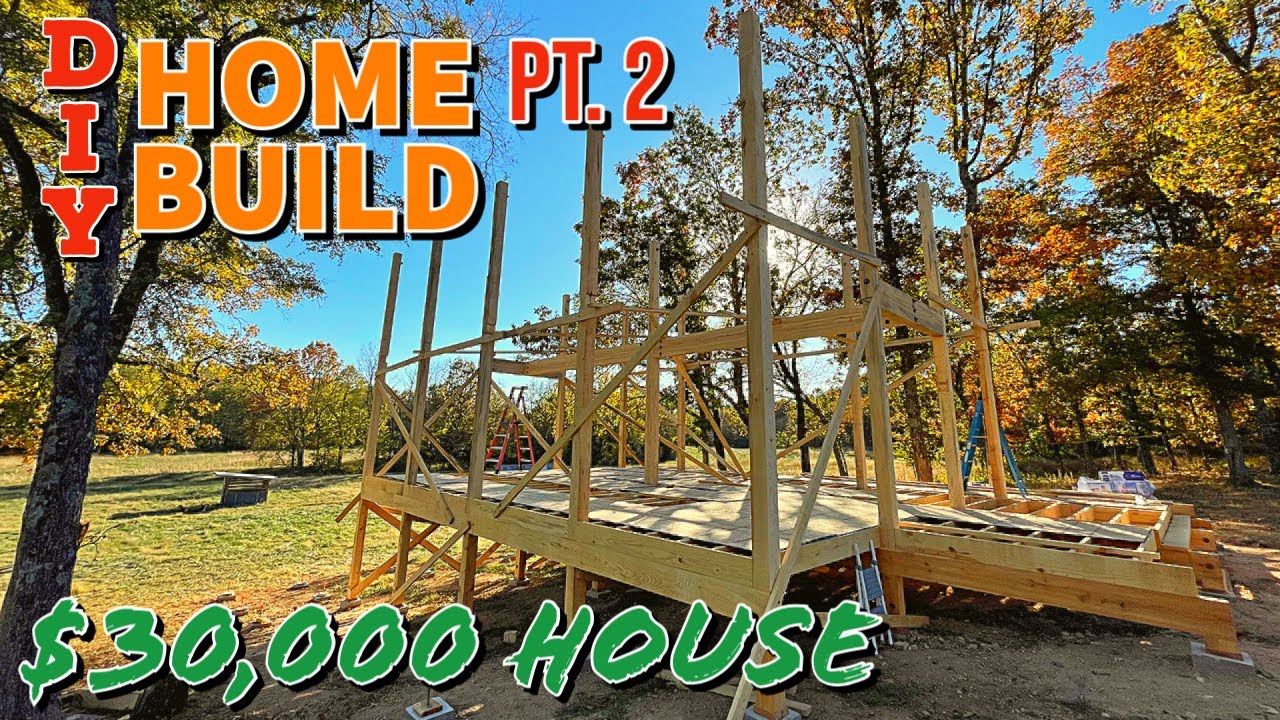 Building A House DIY / Post and Beam PT 2