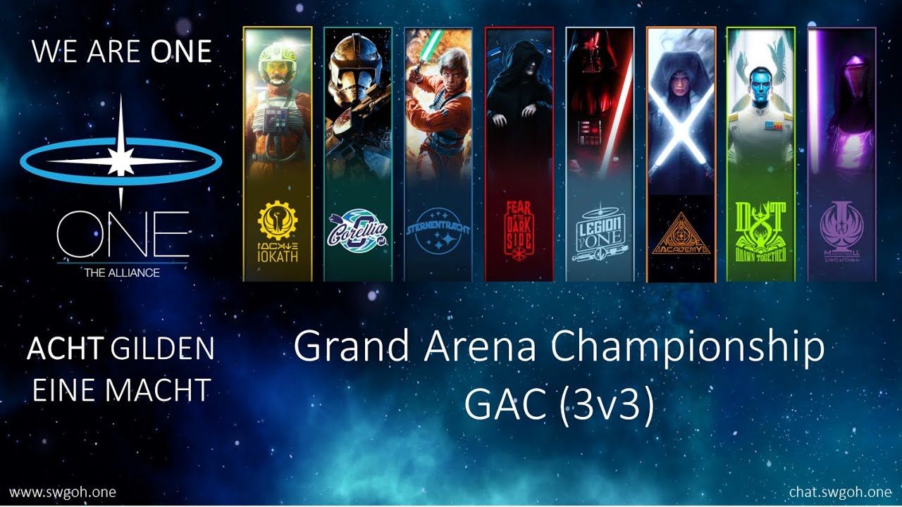 SWGOH - GAC 3v3     Starkiller Team  vs GAS Team