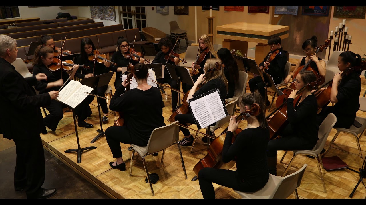 Grieg, Suite From Holberg's Time, Op  40, I Prelude, Sycamore Strings Orchestra 2018 04 15