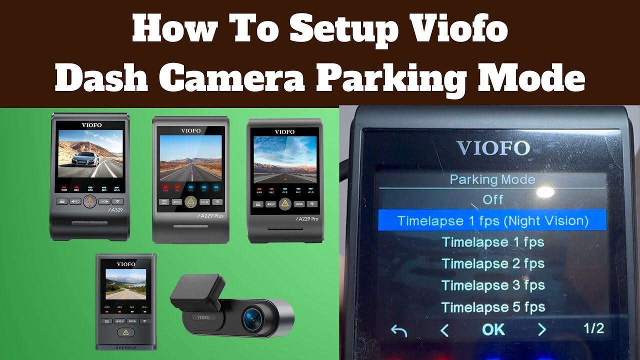 How to setup VIOFO dash camera parking mode | Recording while parked