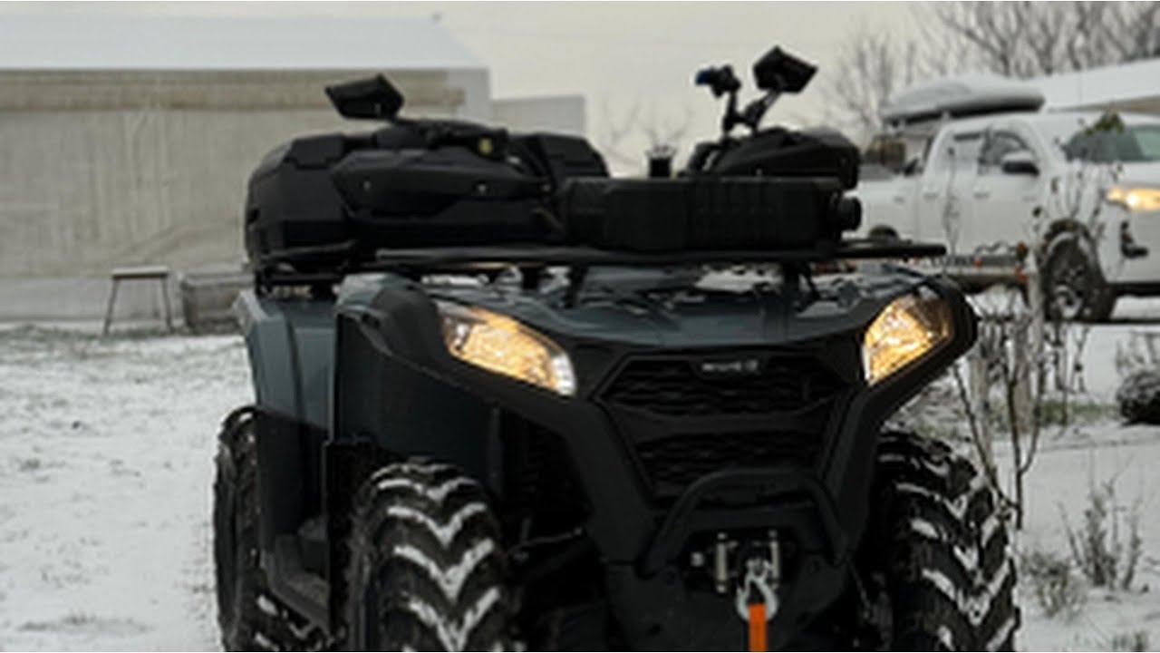 Prima tură cu ATV-ul după ce a nins ❄️ | Sat, câmp și curte