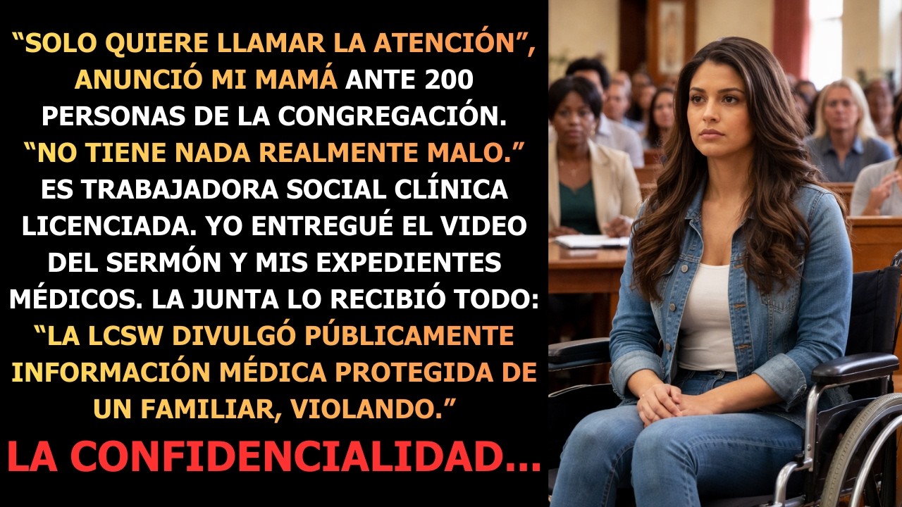 Mi mamá le dijo a su iglesia que yo fingía mi discapacidad… hasta que la junta que regula su