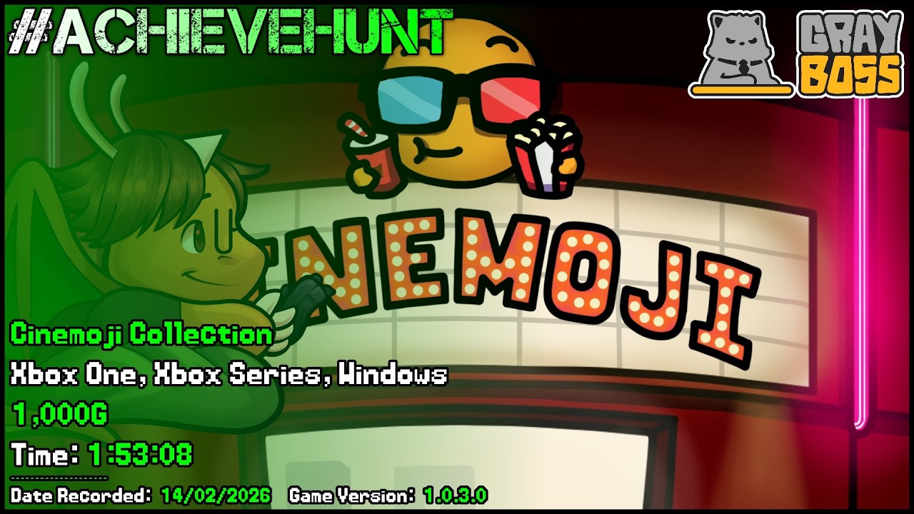 #AchieveHunt - Cinemoji Collection (Xbox Play Anywhere) - 1,000G in 1h 53m 08s!