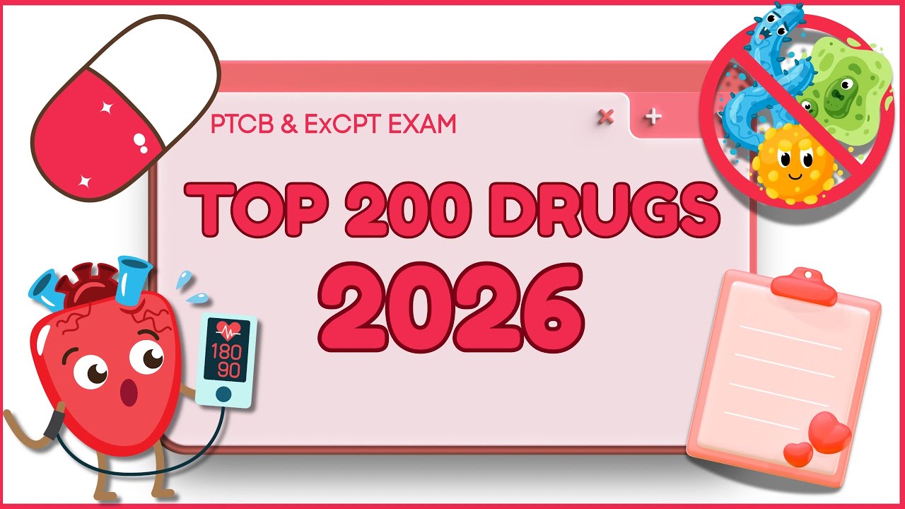 Top 200 Drugs 2026 💊 | Brand vs Generic | Pharmacy Tech Study Guide