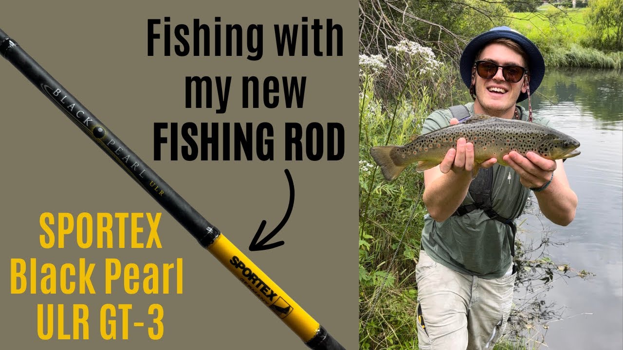 Fishing with my new Fishing Rod SPORTEX Black Pearl URL GT 3