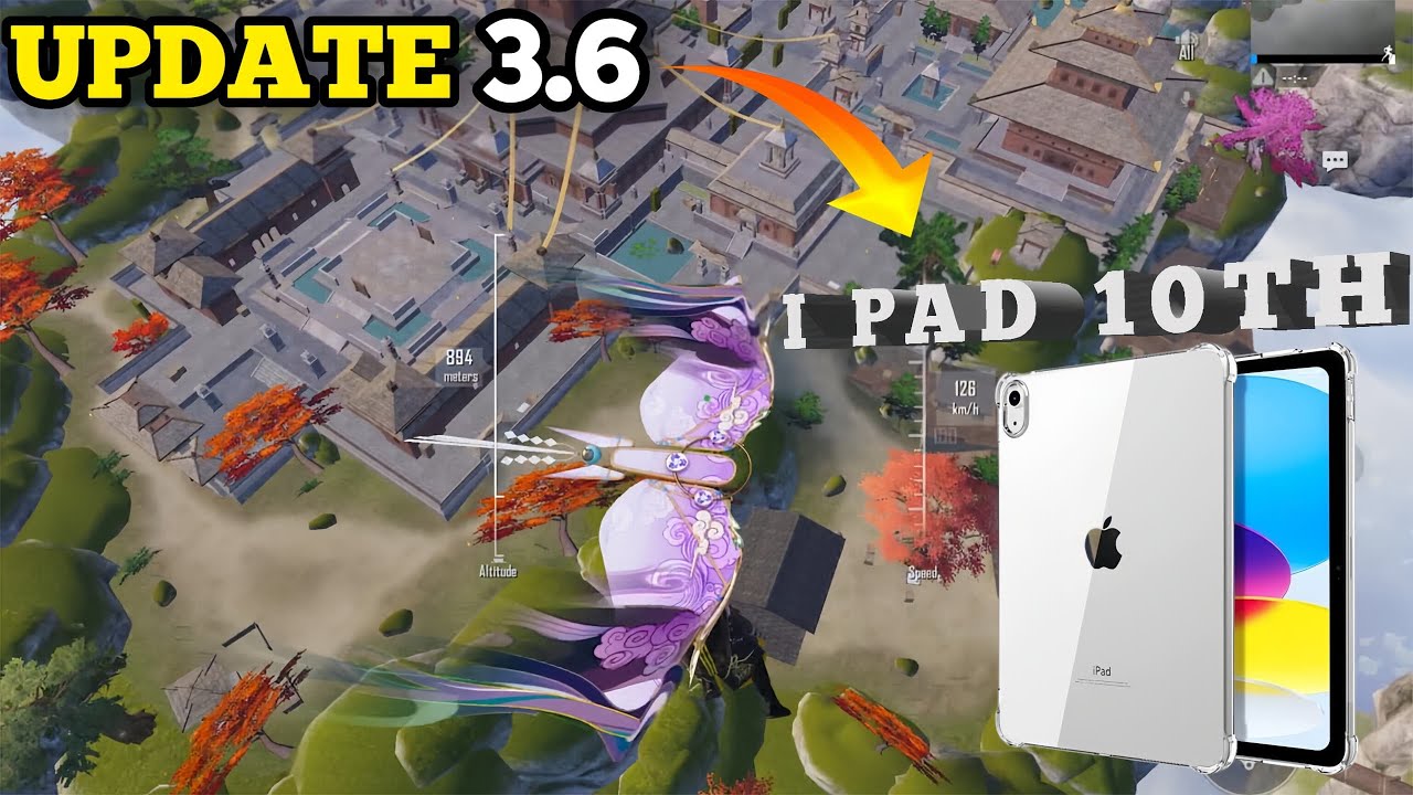 NEW UPDATE 3.6 GAMEPLAY with IPAD 10TH GEN | PUBG Mobile🔥